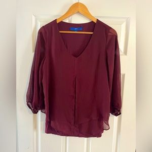 Maroon blouse